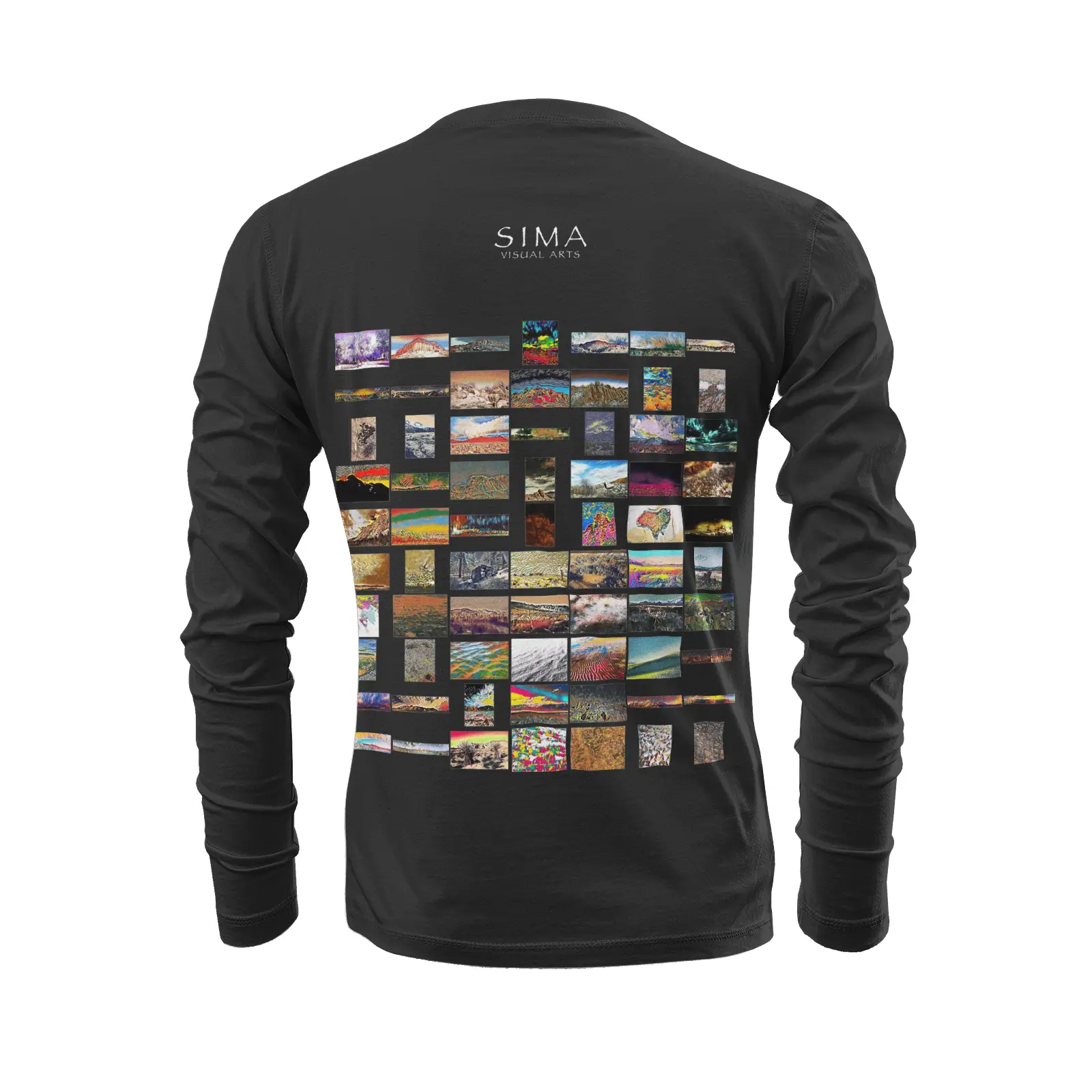 Black long sleeve T-shirt - Southern California (4) Printy6