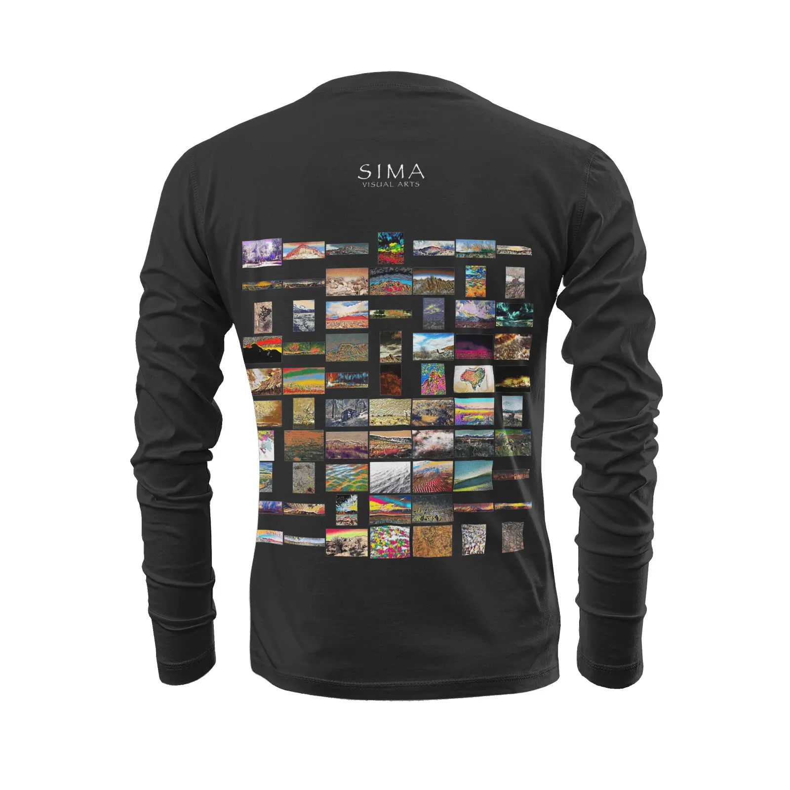 Black long sleeve T-shirt - Southern California (5) Printy6