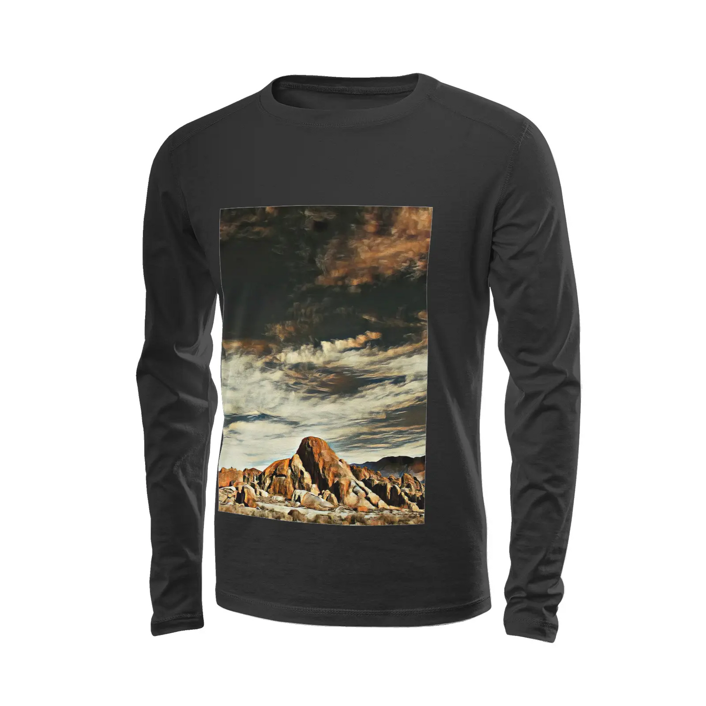 Black long sleeve T-shirt - Southern California (7) Printy6