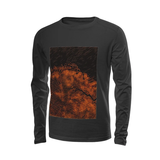 Black long sleeve T-shirt - Southern California (8) Printy6