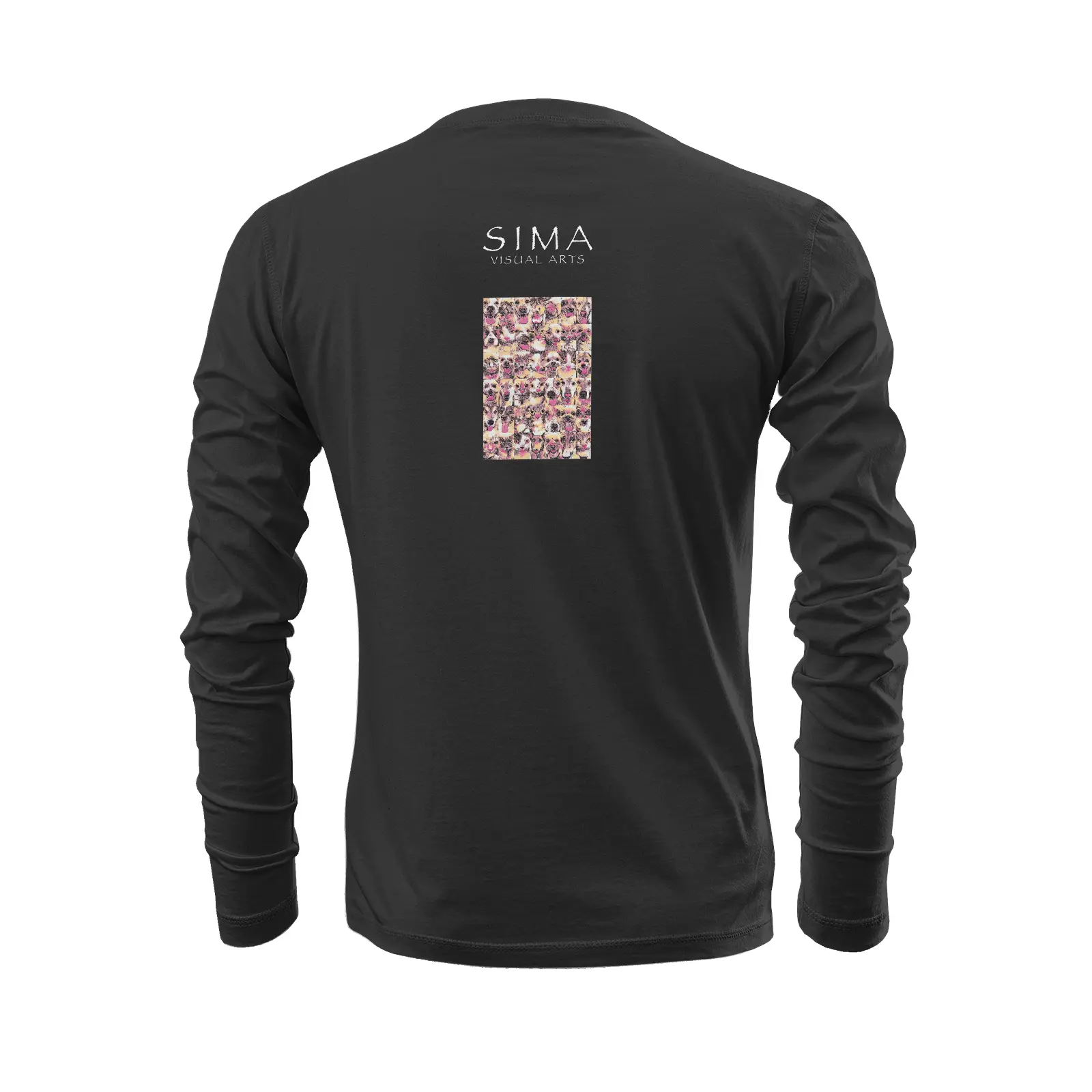 Black long sleeve t-shirt - Club 99 Printy6