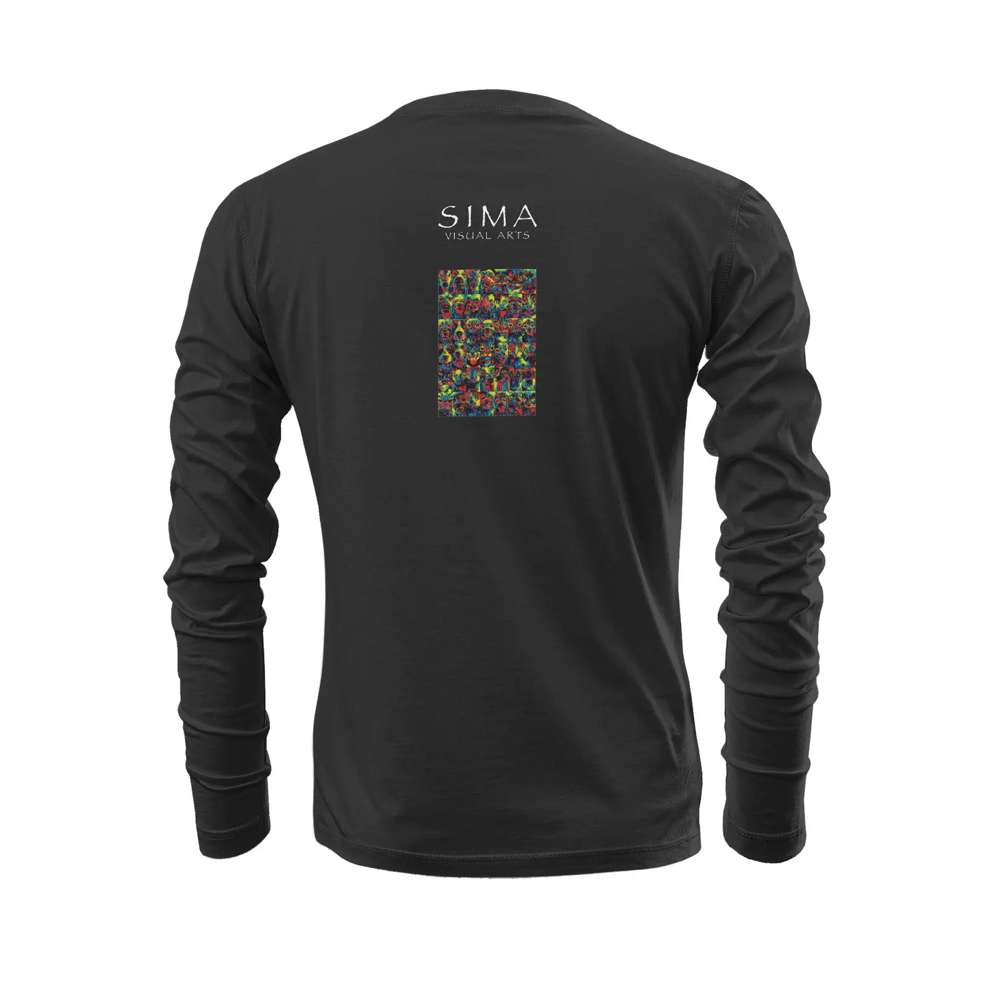 Black long sleeve t-shirt - Club 99 Printy6
