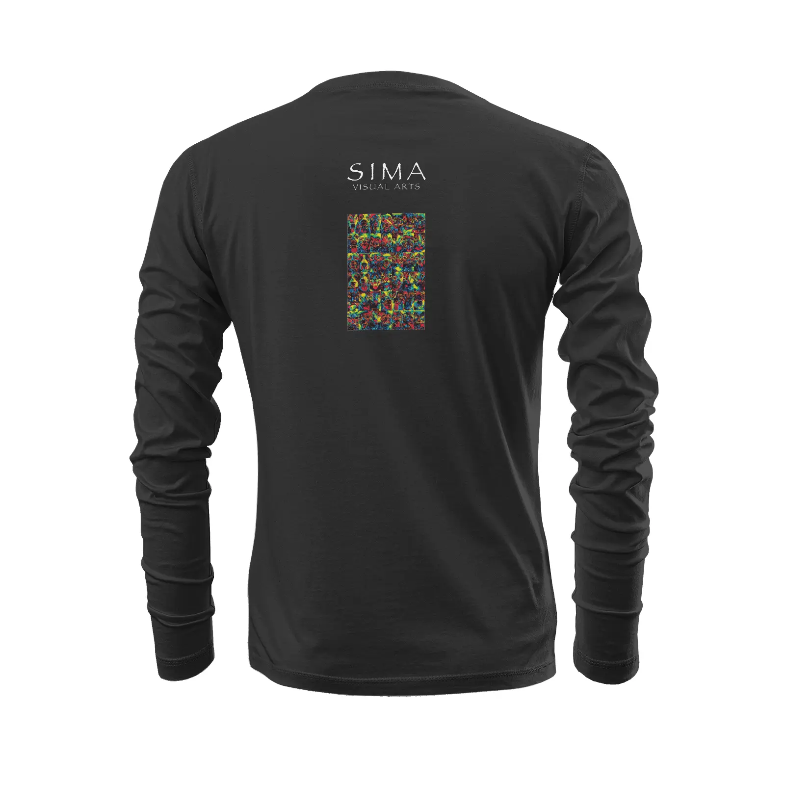 Black long sleeve t-shirt - Club 99 Printy6
