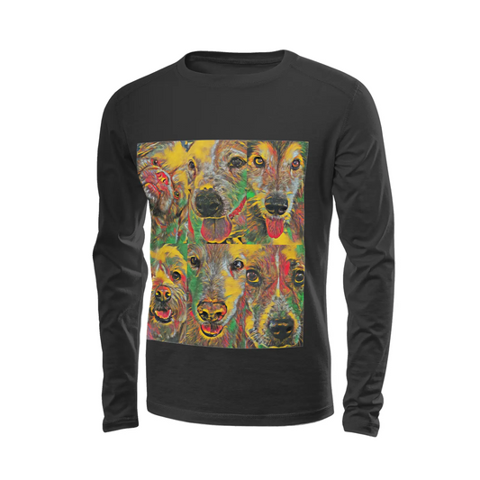 Black long sleeve t-shirt - Club 99 Printy6
