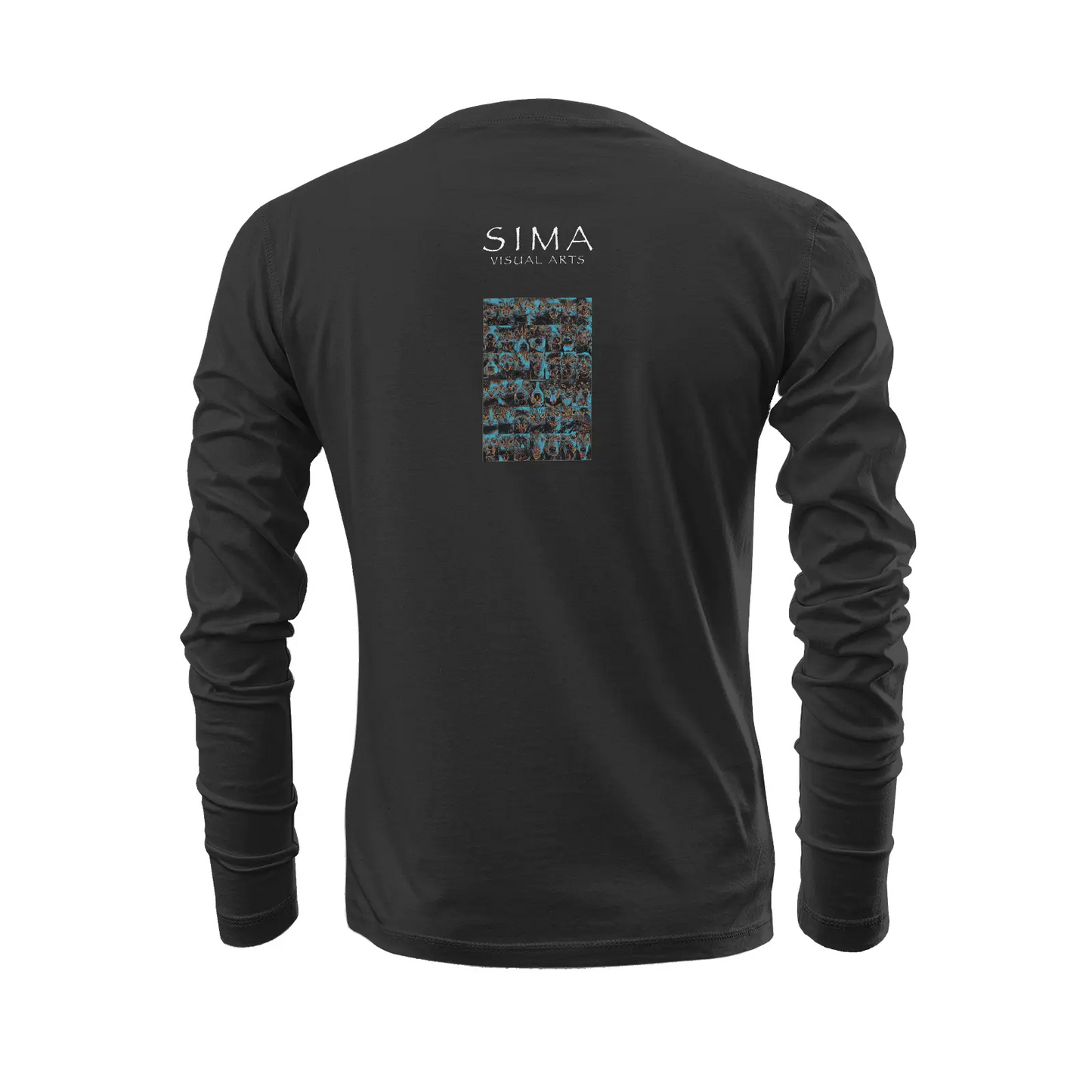 Black long sleeve t-shirt - Club 99 Printy6