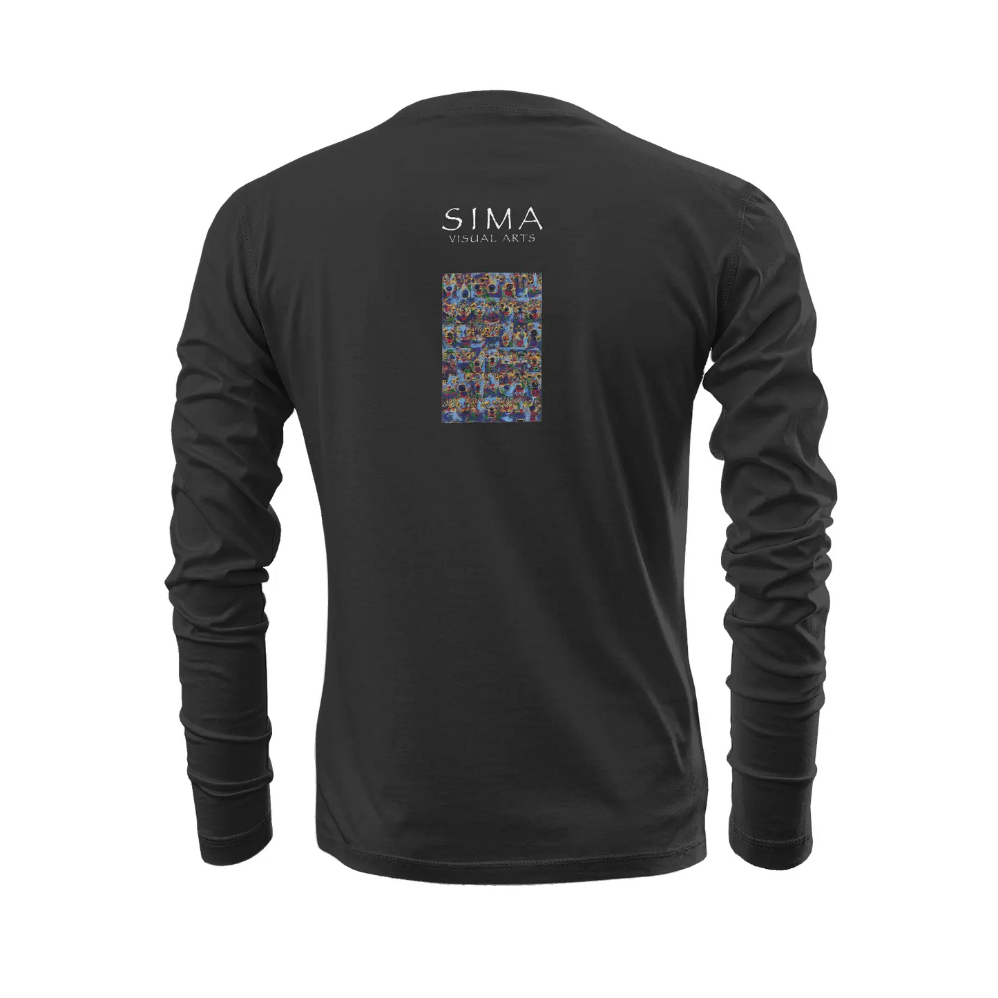Black long sleeve t-shirt - Club 99 Printy6