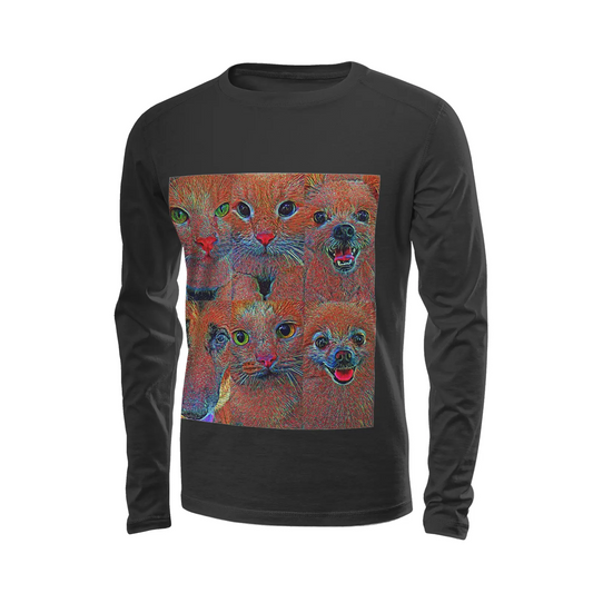 Black long sleeve t-shirt - Club 99 Printy6