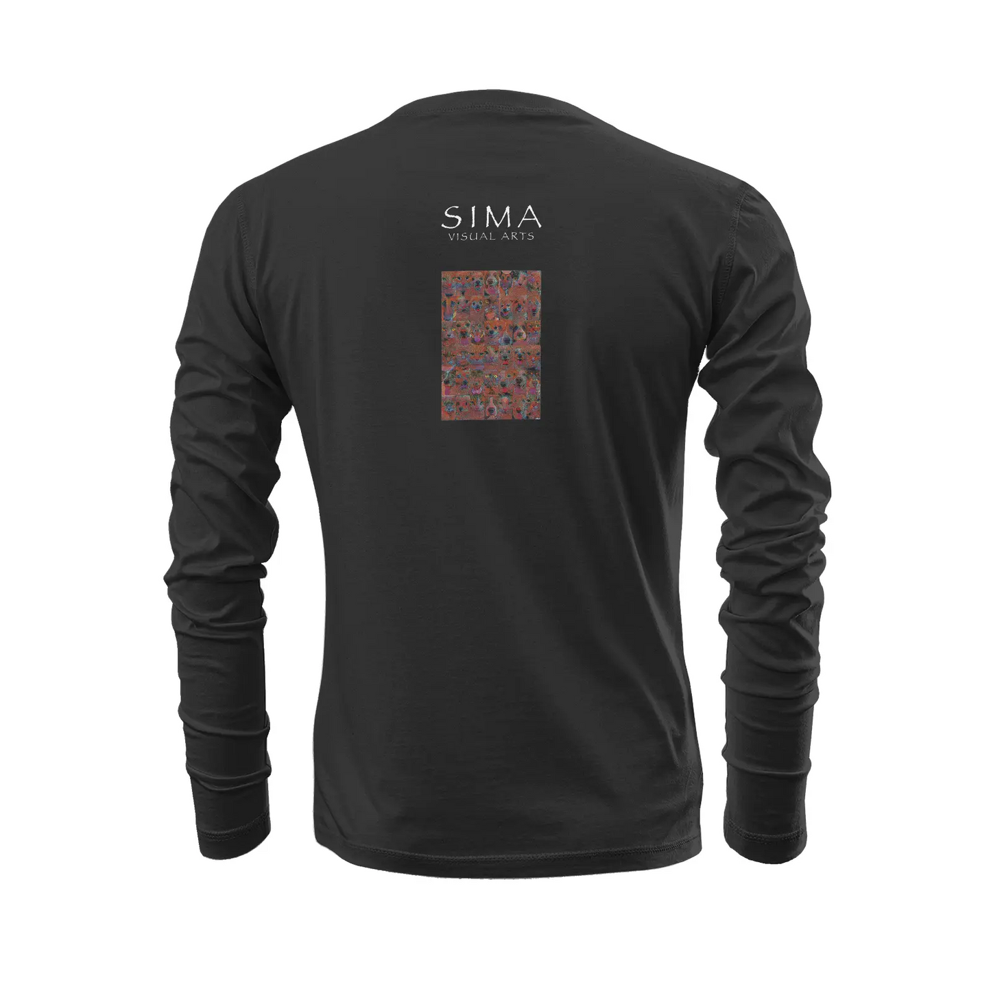 Black long sleeve t-shirt - Club 99 Printy6