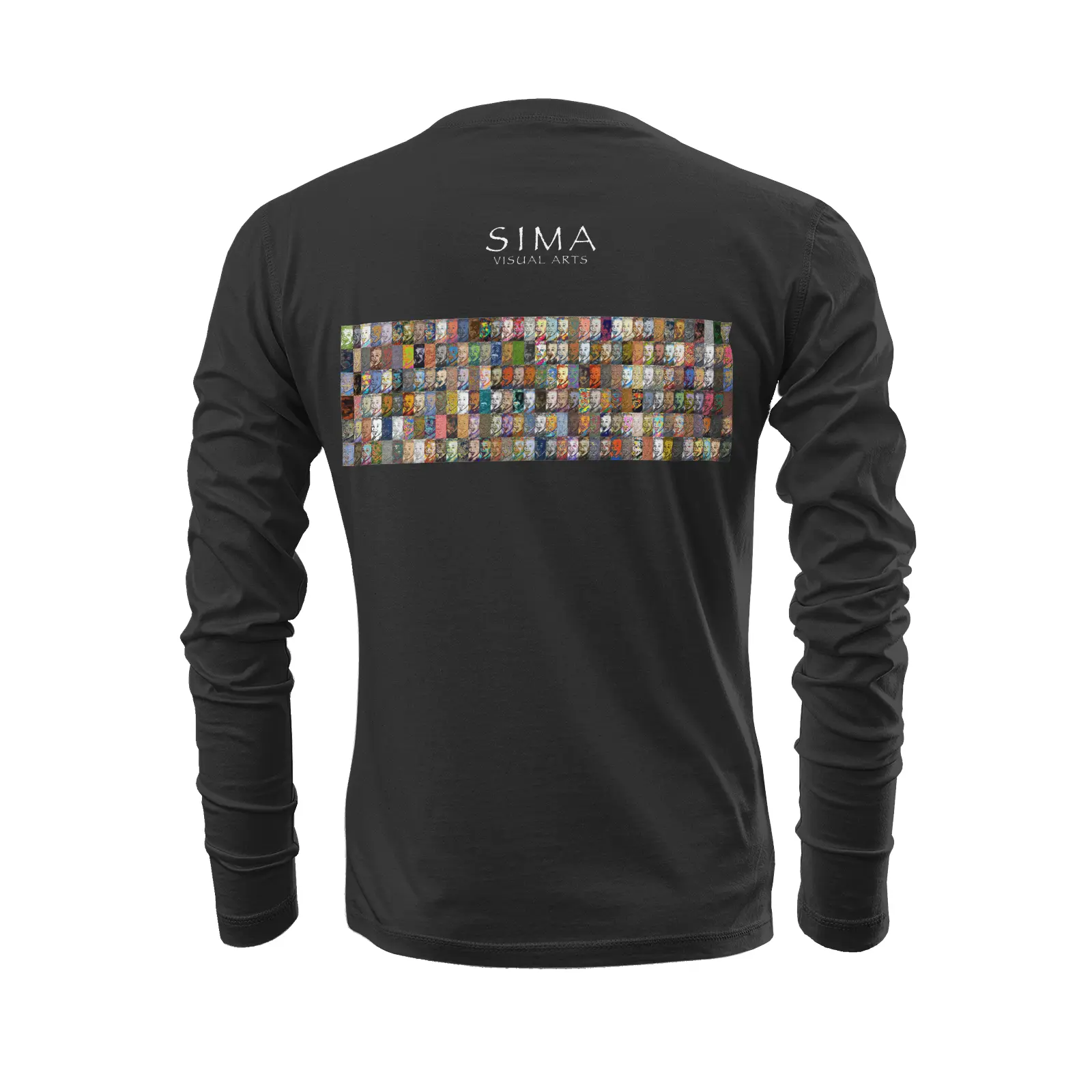 Black long sleeve t-shirt - Encore - Albert Einstein Printy6