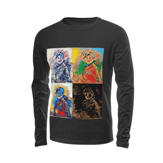 Black long sleeve t-shirt - Encore - Berthe Morisot Printy6
