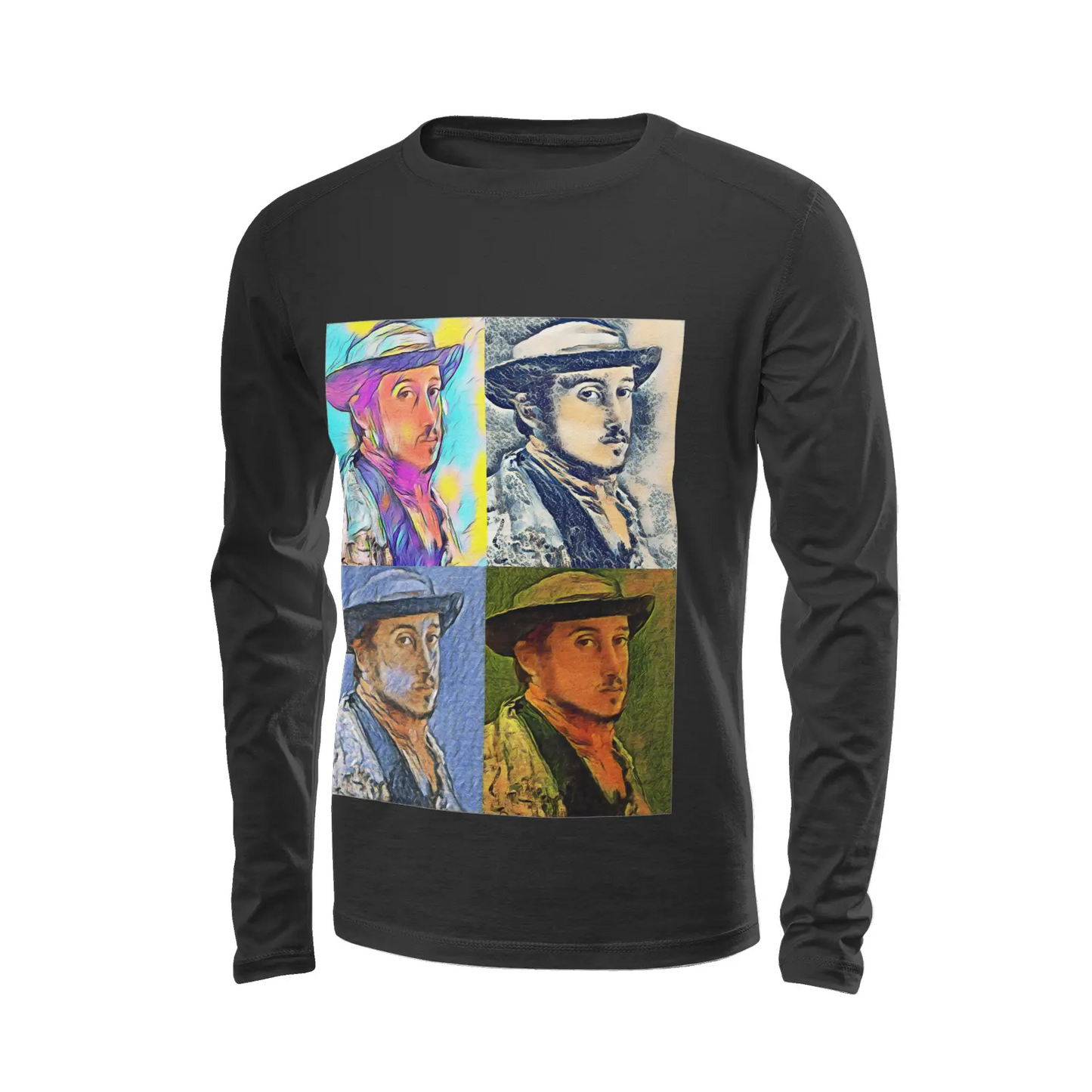 Black long sleeve t-shirt - Encore - Edgar Degas Printy6