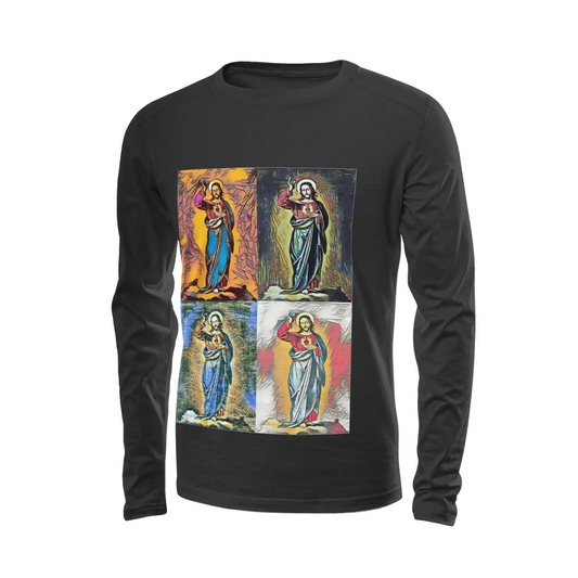 Black long sleeve t-shirt - Encore - Jesus of Nazareth Printy6