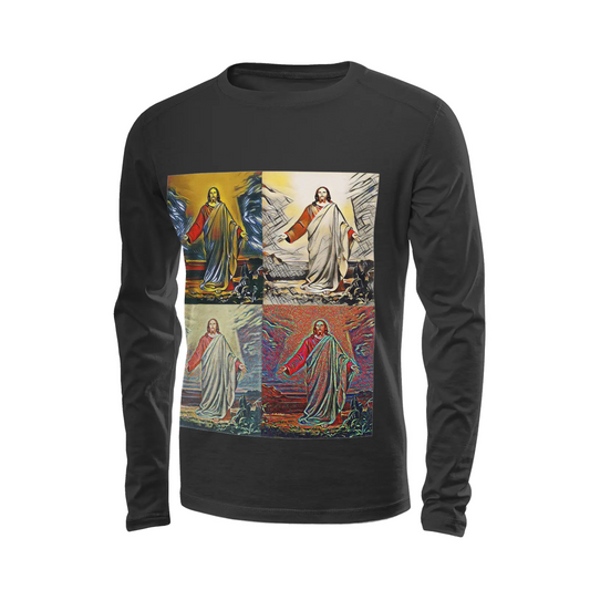 Black long sleeve t-shirt - Encore - Jesus of Nazareth (2) Printy6