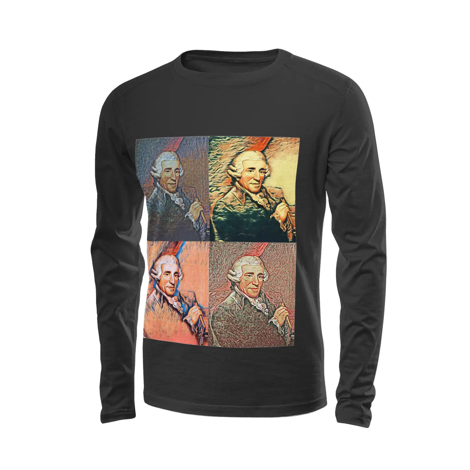 Black long sleeve t-shirt - Encore - Josef Haydn Printy6