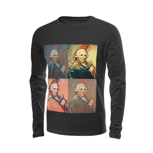 Black long sleeve t-shirt - Encore - Josef Haydn Printy6