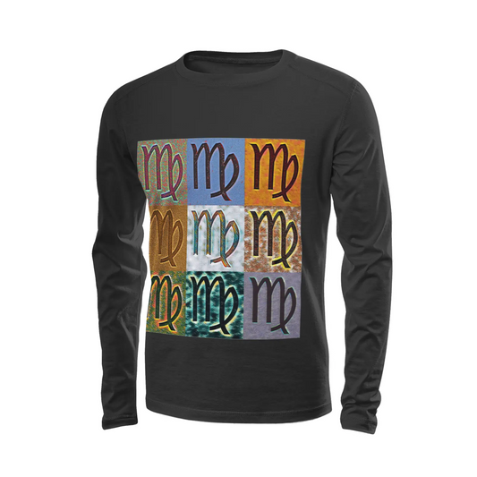 Black long sleeve t-shirt - Encore - Virgo Printy6