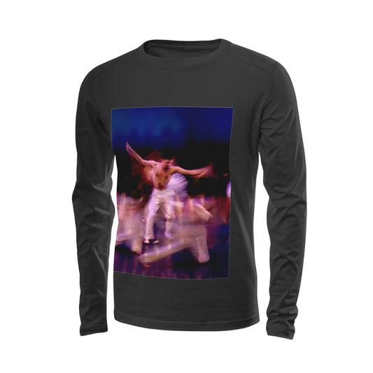 Black long sleeve t-shirt - Global Motion Dance (11) Printy6