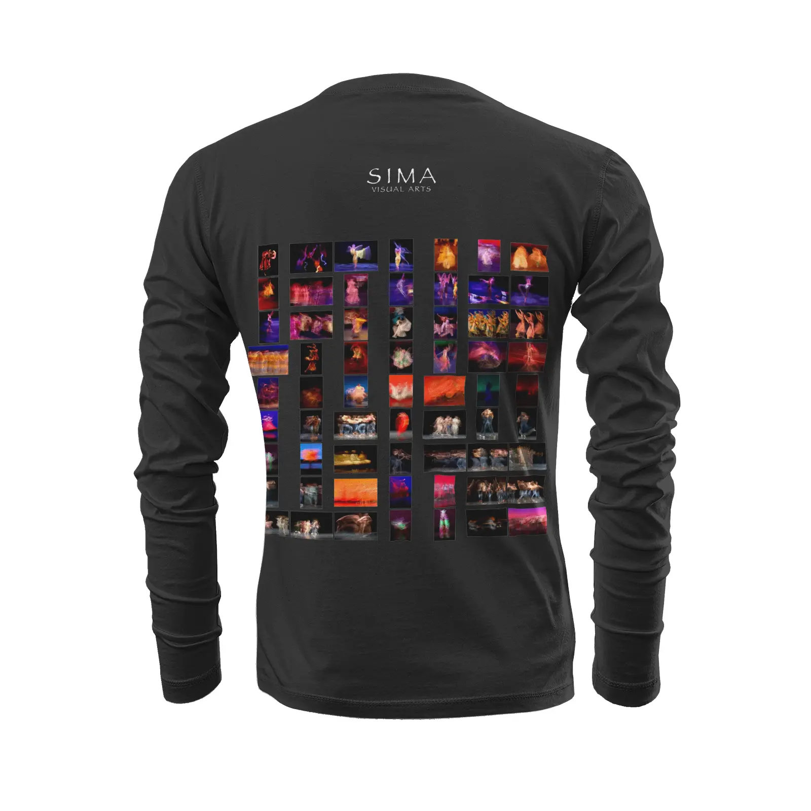 Black long sleeve t-shirt - Global Motion Dance (11) Printy6