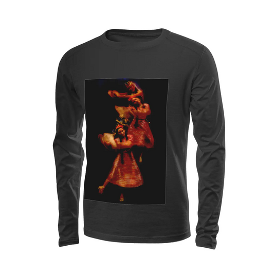 Black long sleeve t-shirt - Global Motion Dance (12) Printy6