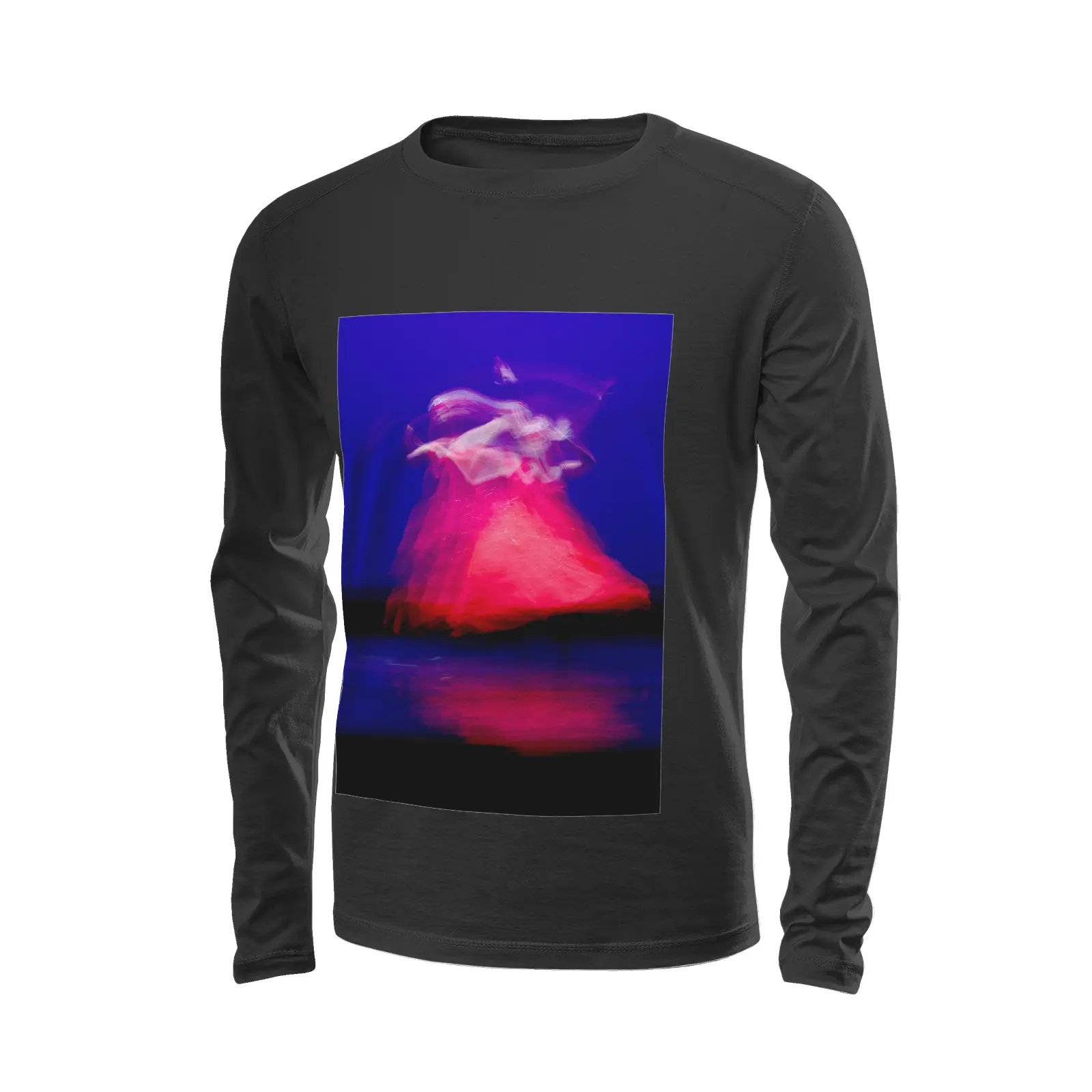 Black long sleeve t-shirt - Global Motion Dance (22) Printy6