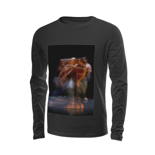 Black long sleeve t-shirt - Global Motion Dance (23) Printy6