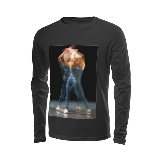 Black long sleeve t-shirt - Global Motion Dance (25) Printy6