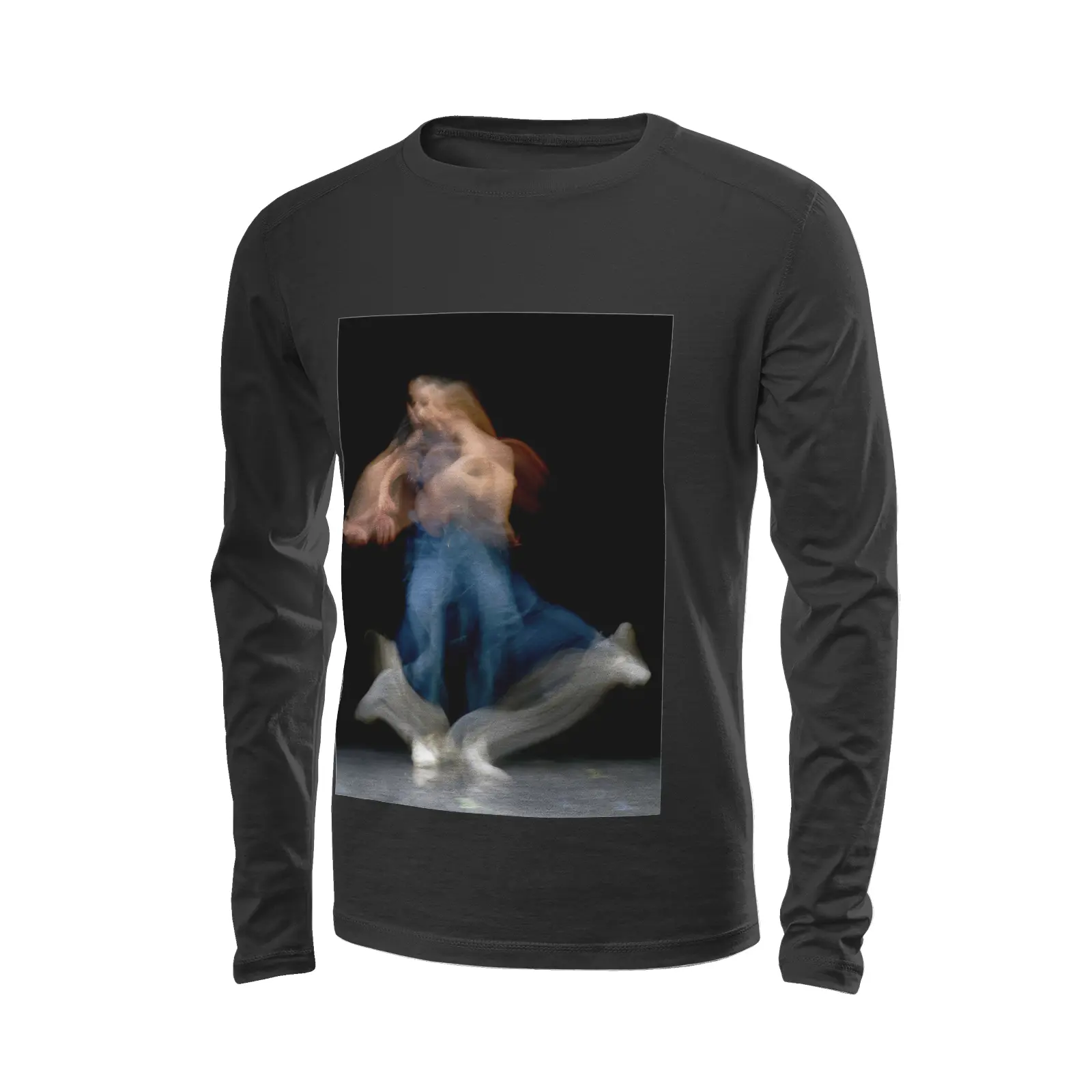 Black long sleeve t-shirt - Global Motion Dance (26) Printy6