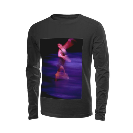 Black long sleeve t-shirt - Global Motion Dance (8) Printy6