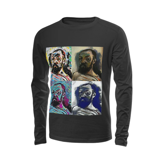 Black long sleeve t-shirt - School of painting - Henri Matisse Printy6
