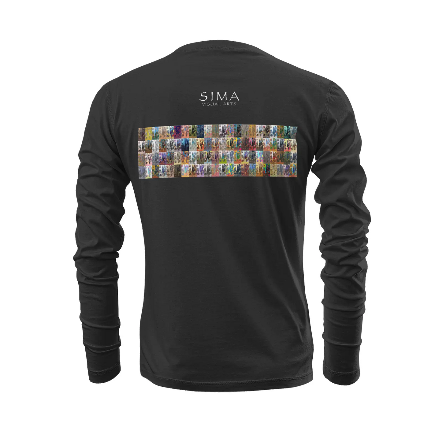 Black long sleeve t-shirt - School of painting - Hollywood Star Genesis Printy6