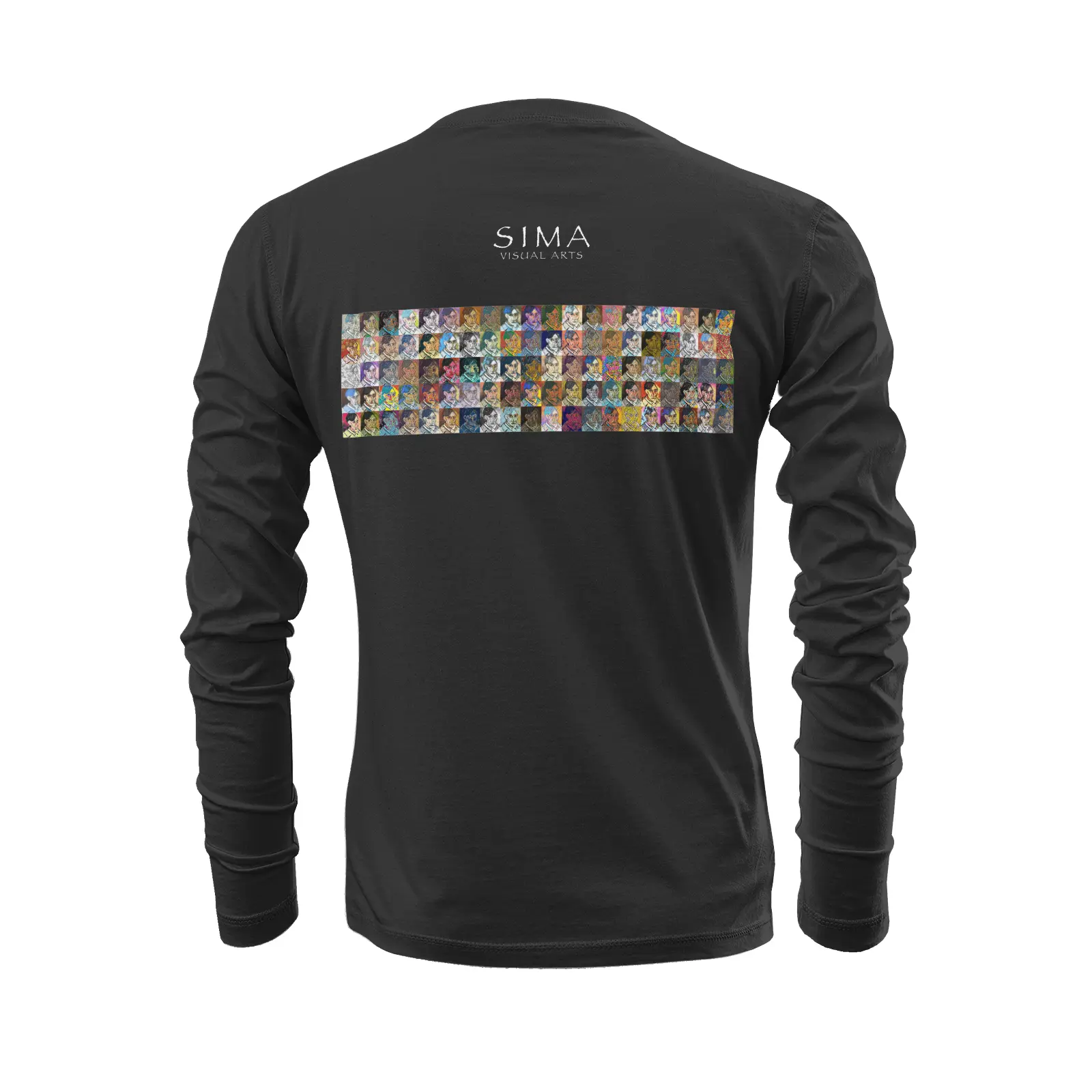 Black long sleeve t-shirt - School of painting - Pablo Picasso Printy6