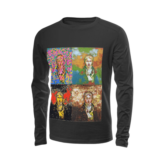 Black long sleeve t-shirt - School of painting - William Turner Printy6