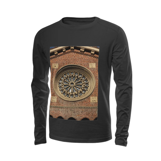 Black long sleeve t-shirt - The architecture of USC (101) Printy6