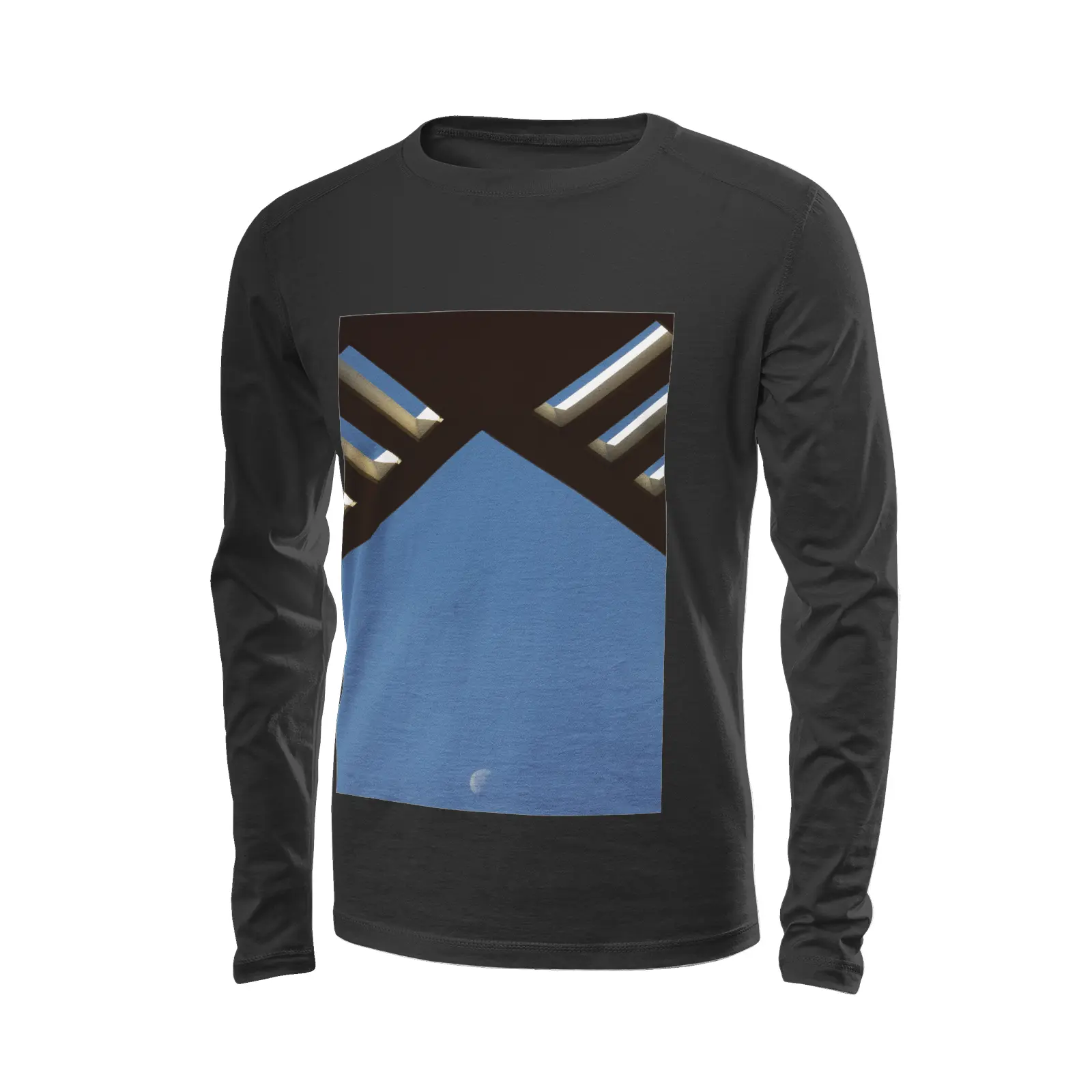 Black long sleeve t-shirt - The architecture of USC (102) Printy6