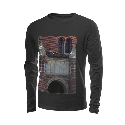 Black long sleeve t-shirt - The architecture of USC (105) Printy6