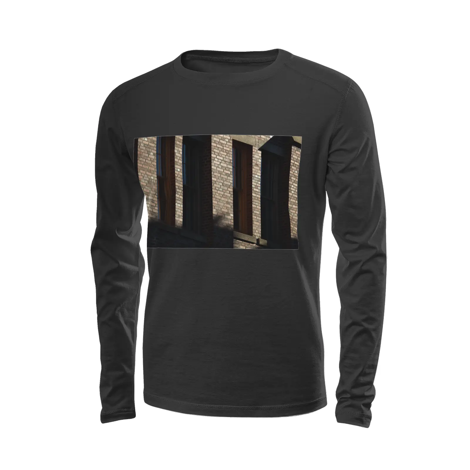 Black long sleeve t-shirt - The architecture of USC (106) Printy6
