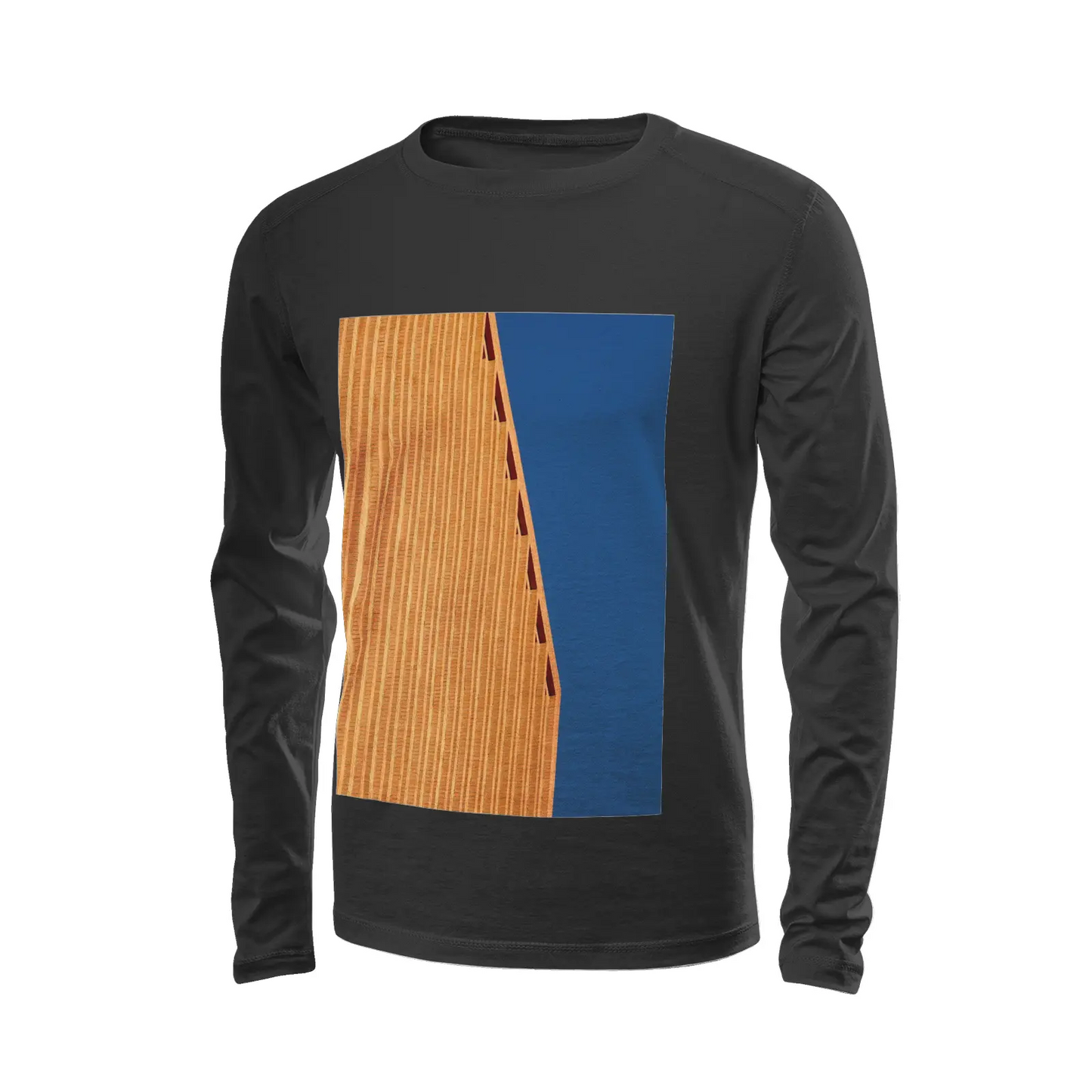 Black long sleeve t-shirt - The architecture of USC (111) Printy6