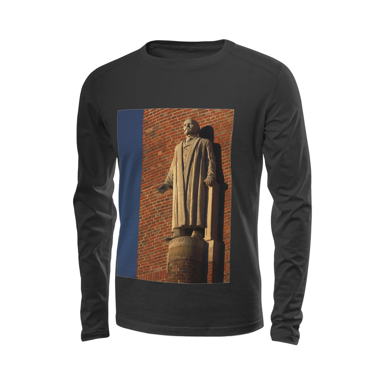 Black long sleeve t-shirt - The architecture of USC (112) Printy6