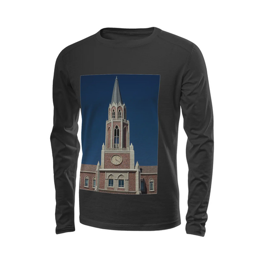Black long sleeve t-shirt - The architecture of USC (21) Printy6