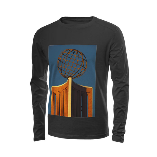 Black long sleeve t-shirt - The architecture of USC (22) Printy6