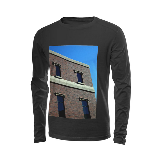 Black long sleeve t-shirt - The architecture of USC (25) Printy6