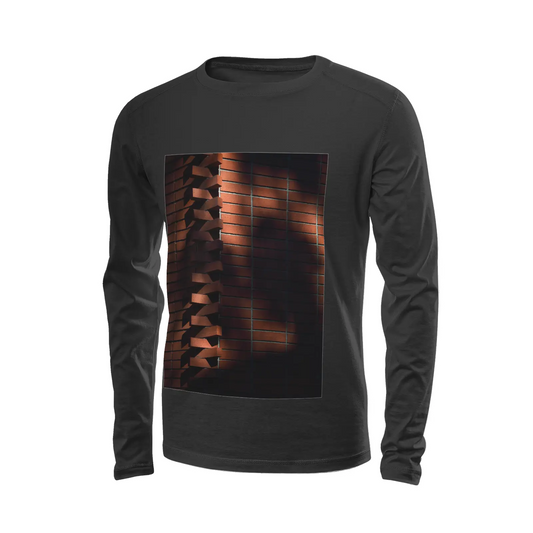 Black long sleeve t-shirt - The architecture of USC (27) Printy6