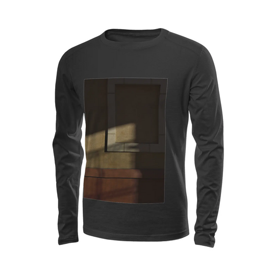Black long sleeve t-shirt - The architecture of USC (31) Printy6