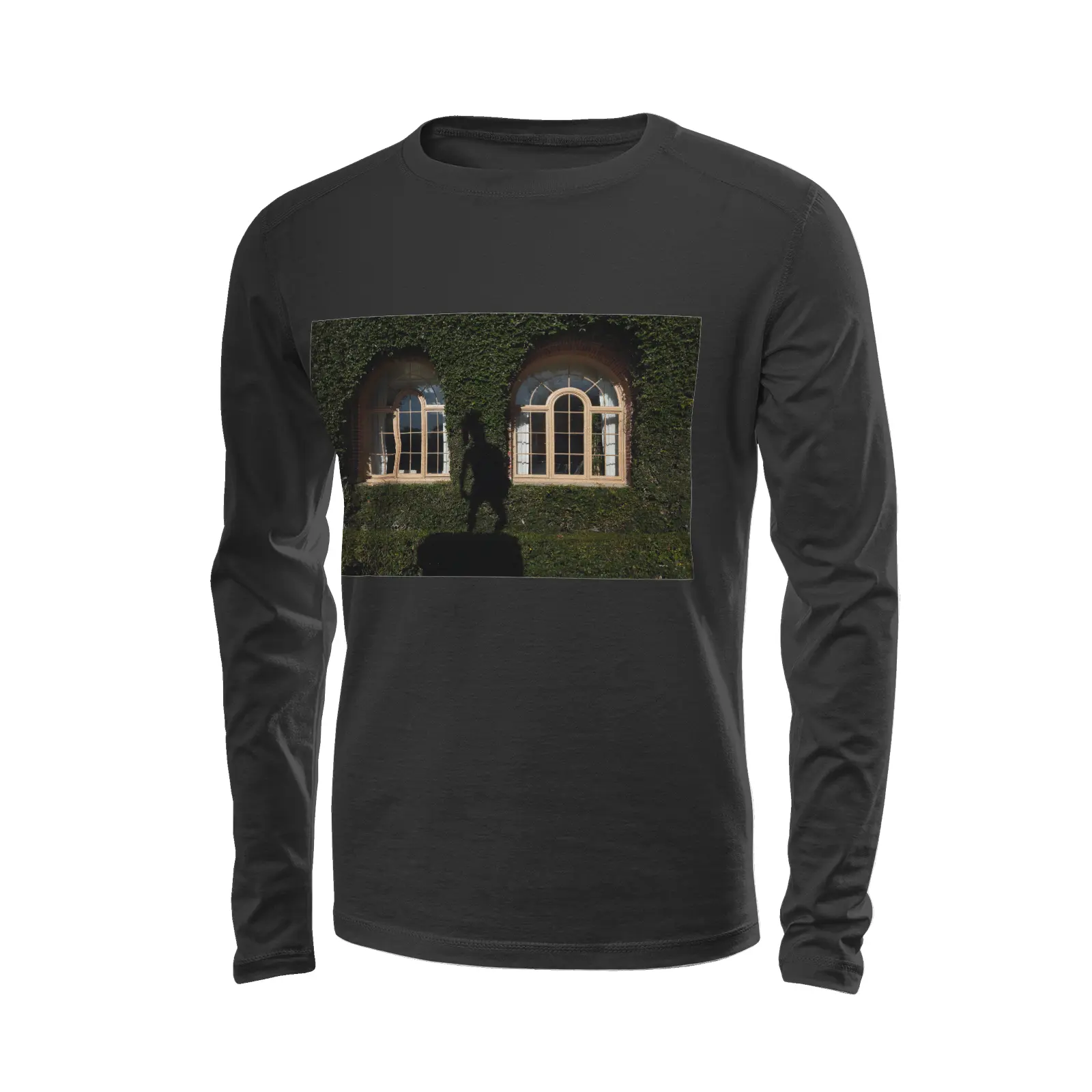 Black long sleeve t-shirt - The architecture of USC (34) Printy6