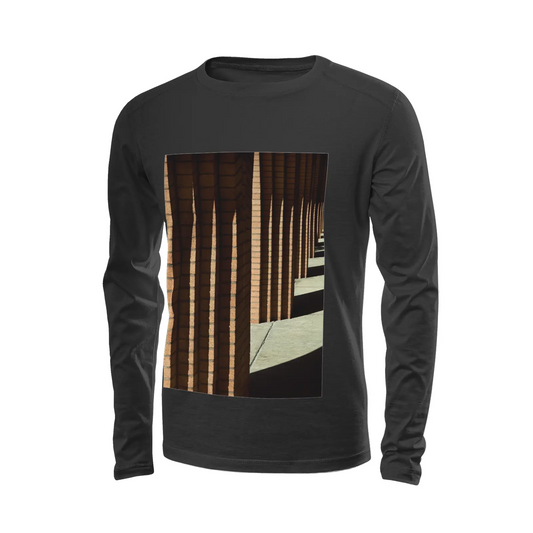 Black long sleeve t-shirt - The architecture of USC (37) Printy6