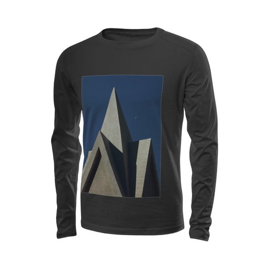 Black long sleeve t-shirt - The architecture of USC (38) Printy6
