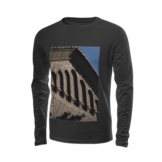 Black long sleeve t-shirt - The architecture of USC (39) Printy6