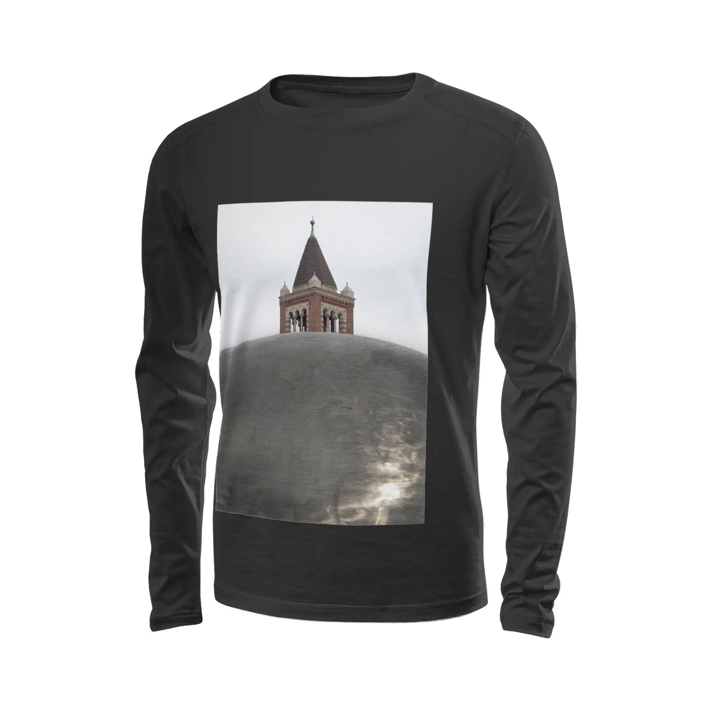 Black long sleeve t-shirt - The architecture of USC (3) Printy6
