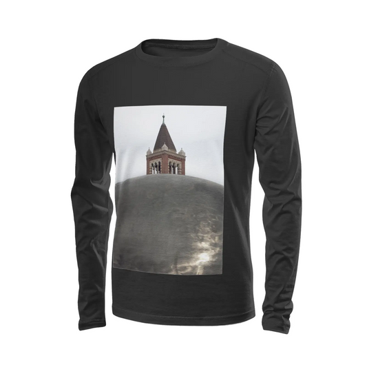 Black long sleeve t-shirt - The architecture of USC (3) Printy6