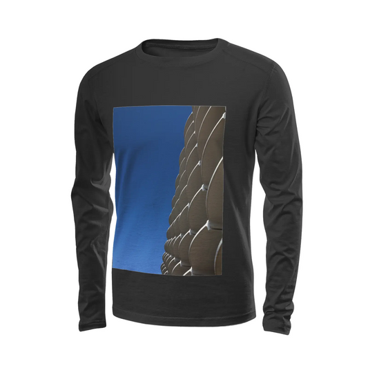 Black long sleeve t-shirt - The architecture of USC (44) Printy6